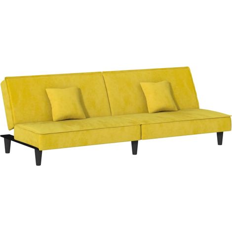 Sofá cama 200 x 89 x 70 cm terciopelo amarillo 020021005 (1/5)