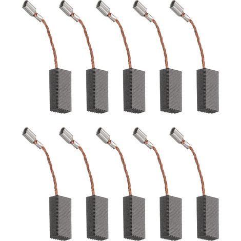 10pcs Balais De Charbon 15mm x 7.8mm x 5mm Brosse Pour Meuleuse 6-100, Piece De Remplacement Pour Moteur Electrique outil Rotatif Machine De Decoupe Polisseuse Brosses (1/5)
