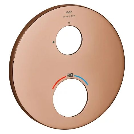 GROHE rosace 49244, ronde, pour kits de finition thermostatique, Warm Sunset, 49244DA0