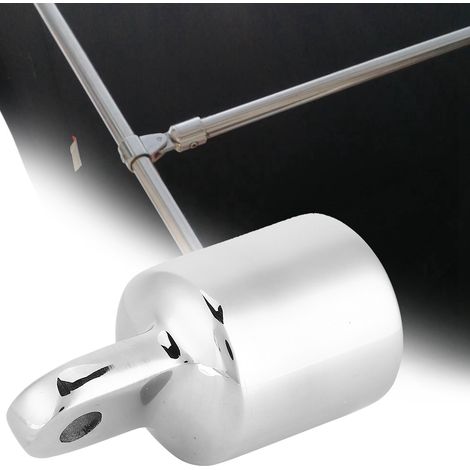 2 pièces d'extrémités en acier inoxydable pour connexion de Bimini de bateau, raccords à vis de 7/8" (1/5)