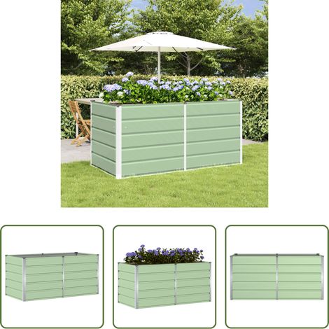 Pot de terrasse - Jardinière Vert 160 x 80 x 75 cm Acier (1/5)