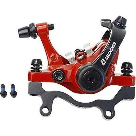 pair Zoom Vélo Frein à Disque Montagne Route étrier Mécanique Frein à Disque Vélo Double Frein, Rouge Arrière Br (1/3)