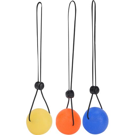 Finger- und Handgymnastikball - Muskelrehabilitation und -kräftigung (Härtegrade: Gelb 15, Orange 20, Blau 30) (1/5)