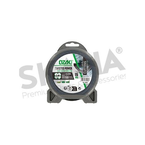 Schale mähfaden tech spulenfeder OZAKI Twisted weidezaungerät vibrationsdämpfer line - 2.40mm x 15m - hauptluftfilter