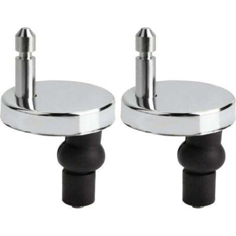 Set of 2 Universal Toilet Seat Attachments Hinged Toilet Lid Toilet Lid Fixings,Suitable for All Kinds of Toilet Styles,Easy Assembly (1/5)