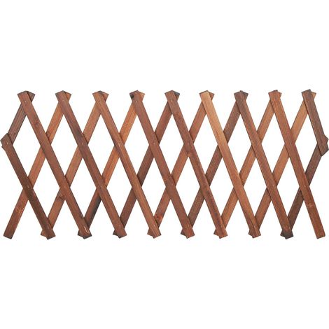 Ej.Life – Treillis extensible en pin pour plantes grimpantes – Dimensions ajustables 120 x 35cm, 155 x 30cm, 180 x 25cm – Support robuste pour vignes et fleurs (1/5)