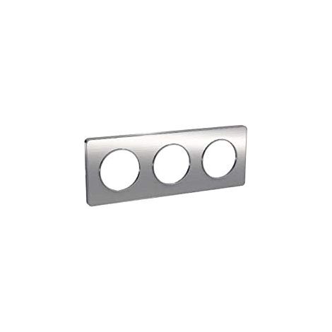 Schalterplatte Schneider Electric odace touch Aluminium 3-fach