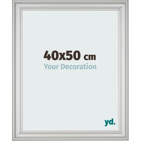 yd. - Cadre photo 40x50 - Argent Mat - MDF - Lazio