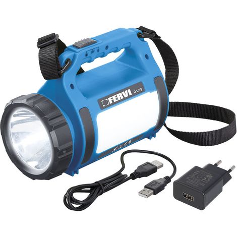 LAMPE HAND LAMPE LED WIEDERAUFLADBARE USB FERVI 0123