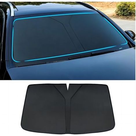 Pare-Soleil de Pare-Brise de Voiture pour Citroen C4 Picasso/Grand C4 Picasso/Grand C4 Spacetourer, Pliable Pare Soleil Voiture Protection UV et Thermique Pare-Soleil Voiture,Black (1/5)