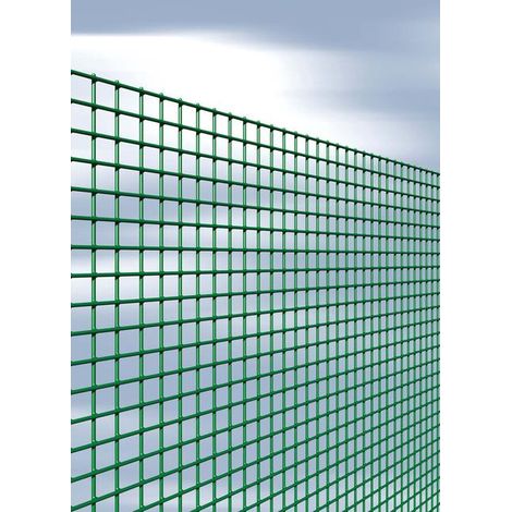 Esaplax Treillis Electrosoudé Galvanisé Plastifié Vert Maille 12x12 mm Maille 12x12 mm fil ø 1,3 mm ext. - cm.100h. (1/3)