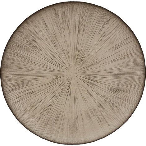 Lot de 6 Assiettes de Présentation "Gloria" 33cm Champagne