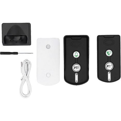 Interphone sans fil avec communication bidirectionnelle, longue portée, 38 sonneries et volume réglable