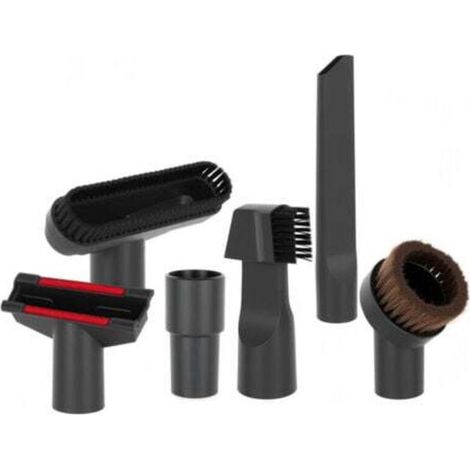 Accessoires aspirateur 6 piècesBrosse universelle coussins/matelas, suceur plat + adaptateurs 32 mm et 35 mm (1/4)