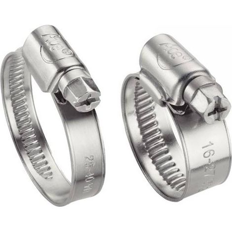 10 Colliers de Serrage Bande Non Perforée de 12 mm 32-50 mm - DIN 3017 - W1 - D-Work