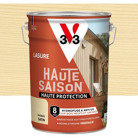 V33 Lasure V33 Haute saison 8 ans incolore satiné 5 l