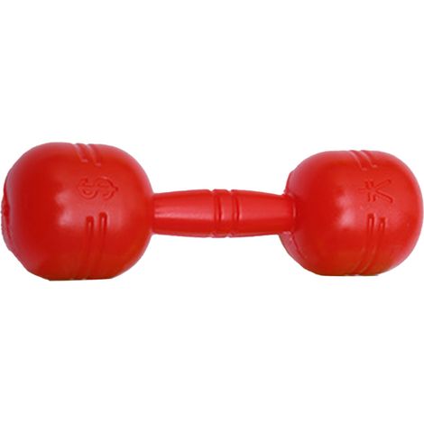 Lot rouge pour enfants haltères mains plastique sécurisé intéressant exercice barre sport fitness jouet jardin d'enfants (1/5)
