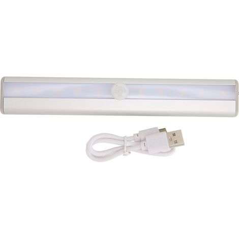 Lampe de nuit à détecteur de mouvement, 10 LED lumière chaude rechargeable, veilleuse sans fil pour personnes âgées et femmes enceintes, éclairage automatique (1/5)