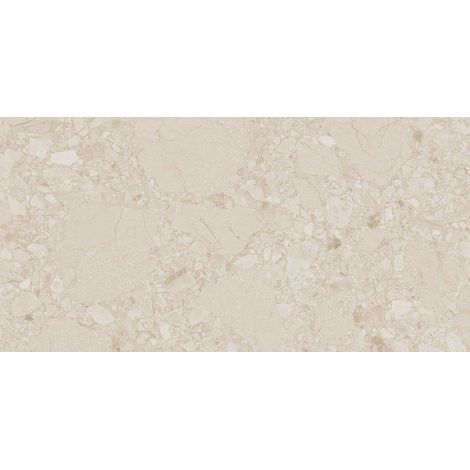 Carrelage sol / mur effet terrazzo beige 60x120 cm CREAM R BEACH (vendu par boite de 1,44m2) (1/2)