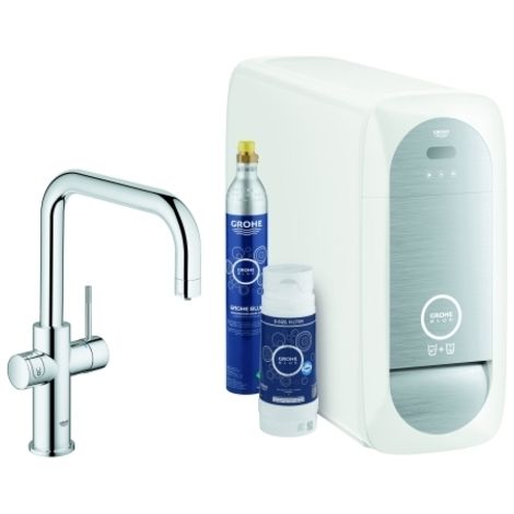 Juego básico monomando de fregadero Grohe Blue Home, 223 mm de (1/4)