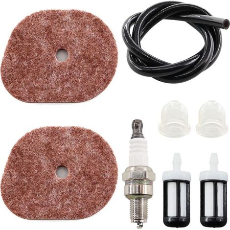 8-teiliges Set: Luftfilter, Kraftstofffilter, Zündkerze für Stihl FS40 FS50 FS56 Freischneider (1/5)