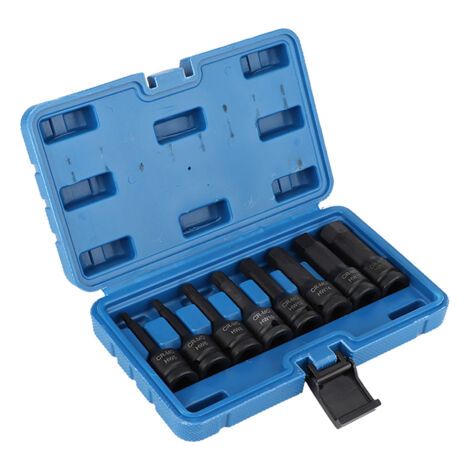 BUNTHAUS 8 pièces 1/2\" pouces Drive Air Allen clé hexagonale jeu de douilles H5-H19 (1/5)