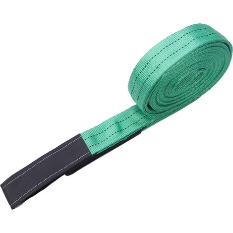Sangle de levage 6 m 2 t, boucle renforcée, polyester haute résistance, pour palan de grue (1/5)
