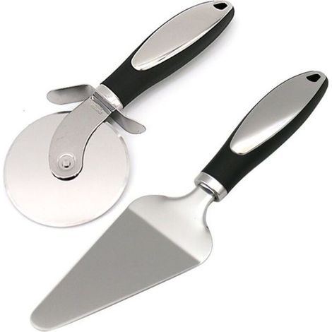 Pizza Wheel, Pizza Cutter, Stainless Steel Pizza Cutter, Cutting Pizza Knife, Pizza Cutter, Ergonomic Non-Slip Silicone Handle (1/4)