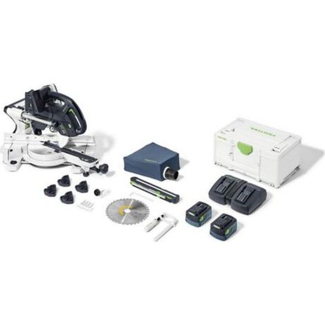 Festool – Scie à onglet sans fil 18V – Profondeur de coupe 90mm – Angle d'onglet 60° – Moteur EC-TEC sans balais – Pour bois dur et panneaux