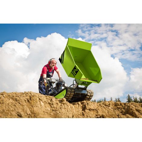 Motocarriola cingolata a benzina 302cc 500 kg Zipper zi-md500hst (1/4)