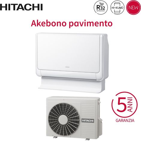 Hitachi Standklimagerät Akebono Serie 9000 Btu RAF-25RXE R-32 Wi-Fi Optional - Neu