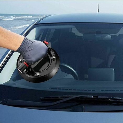 Suction Cup - Load Capacity Up to 200kg Professional Suction Cup Vacuum Suction Cups Glass Suction Cup for Transporting Glass, Tiles & Plates, Black (1/5)