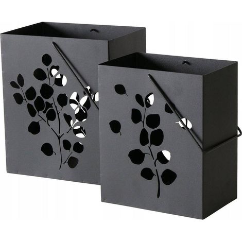 no-name CALYPSO set di 2 lanterne nere moderne