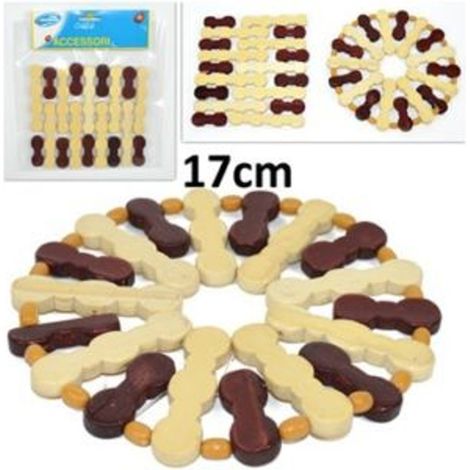 Trade Shop - Untersetzer Untersetzer Auflaufform Holzplatte Fantasie 17cm -