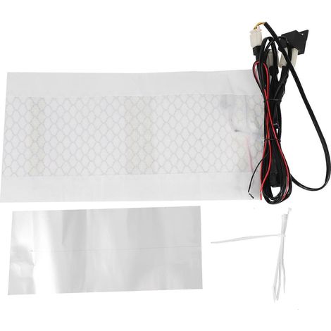 12V Universal-Motorradsitzheizung mit Schalter und Carbonfaser-Sitzkissen