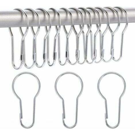 40 Pack Shower Curtain Rings Hanging Hooks for Sorting and Organizing (1/5)