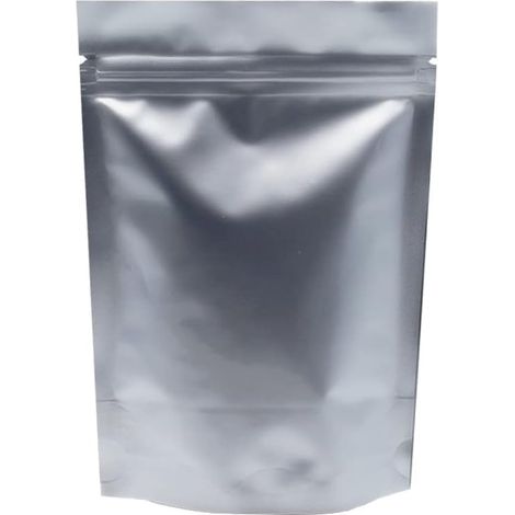 BEBUSINGOTO Paquete de 50 bolsas de aluminio puro con cierre hermético, sellado térmico y antiolores, 15 x 22 cm (5,9 x 8,6 pulgadas) (1/5)