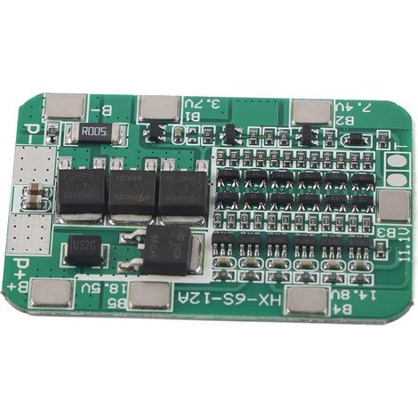 Placa de circuito impreso de protección de batería Eujgoov 6S 15A 22V 24V, 6S 24V para celdas de iones de litio. (1/5)