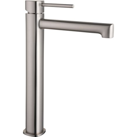 Monomando lavabo alto Toscana níquel cepillado [ IMEX® ]