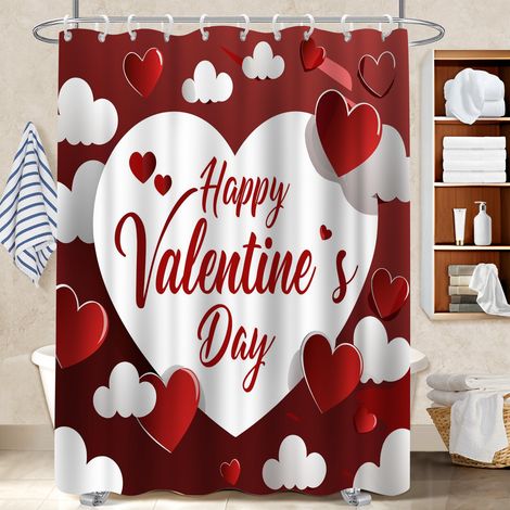 Rideau de bain en polyester 180x180 léger polyester pour salle de bain pour jeune couple emménageant (1/5)