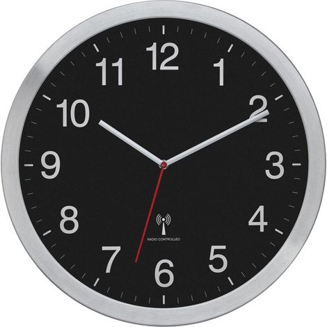 TFA Dostmann 60.3545.01 Reloj de pared radio control negro (1/2)