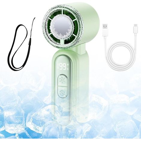 Mini ventilateur portable avec une sangle de transport robuste et durable, 199 vitesses de ventilation (1/5)