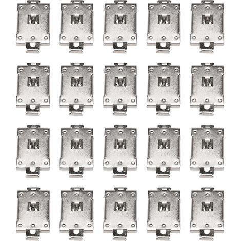 20 supports de montage sur rail DIN pour équipement électrique G3NE G3NA, compatibles avec les ailettes SSR R99-12 (1/5)