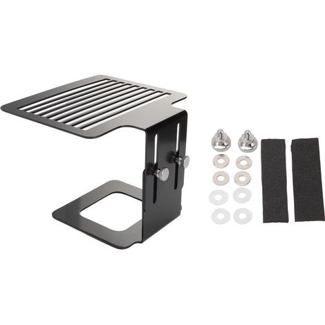 Support de balance pour machine à café en acier inoxydable, réglable en hauteur, solide, noir (1/5)