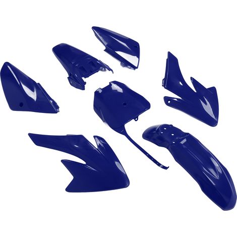 Garde-boue et carénage moto CRF 70, kit de remplacement en ABS, résistant à l'usure et au vieillissement, bleu, pièce de protection (1/5)