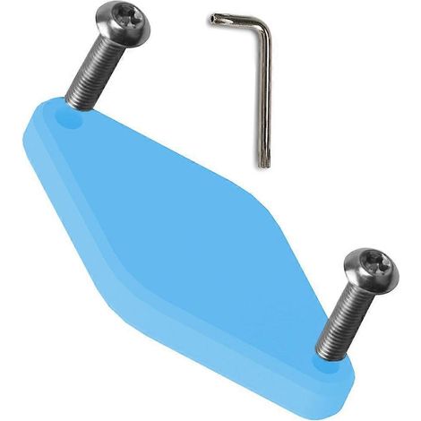 Support universel compatible avec le système antivol Airtag, comprenant des vis de sécurité et un support de fixation.