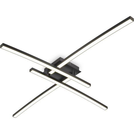 Plafonnier 20W pivotant 3000K blanc chaud noir 2200 lumen (1/5)