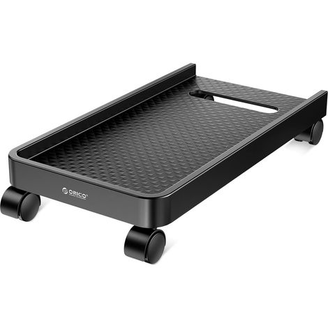 Support Universel pour processeur avec 2 Roues de Blocage et 2 roulettes pivotantes, pour Ordinateur Tour PC, imprimante, Plantes en Pot (45,4 x 22,2 x 2 cm) (1/5)