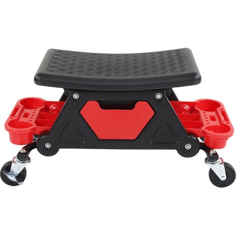 Tabouret Roulant Mécanique Renforcé Roues Silencieuses Universelles Assise Mobile Creeper Siège Détaillage Auto (1/5)