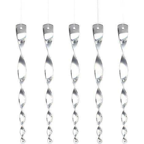 10 épouvantails pour oiseaux, épouvantails pour pigeons, épouvantails pour balcon, poteaux épouvantails, spirale réfléchissante à 360 degrés, lumineuse, Gu.B/Bon